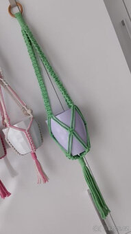 DEKORACE PRO KVĚTINÁČE - MAKRAMÉ - 4