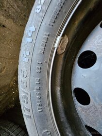 Letní pneumatiky + zimní175-165/65 R14 +R13 plechové disky - 4