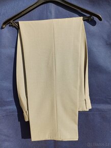 Oblek S/ 165 - 170 cm. Decentní khaki.TOP stav. - 4