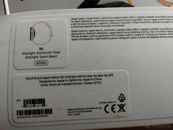 Prodám Apple Watch 2 SE včetně příslušenství - 4