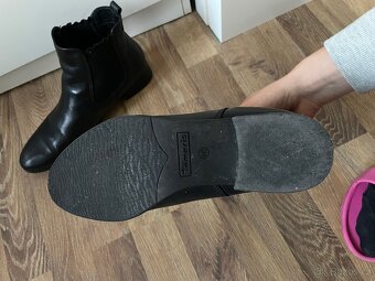 Dámské kožené kotníkové Chelsea boty Tamaris 40 - 4