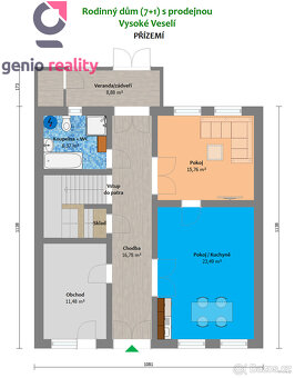 Prodej historického rodinného domu na náměstí ve Vysokém Ves - 4