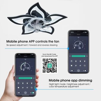 LED LUSTR S VENTILÁTOREM - 4