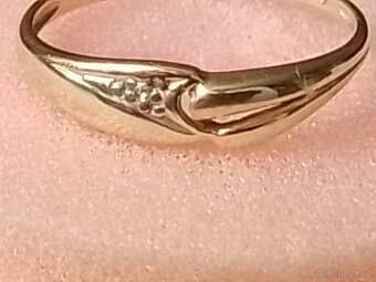 Prstýnek s diamantem 585/1000 - 4