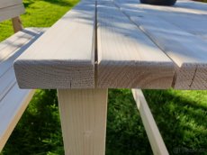 Zahradní set, stůl a lavice - 4