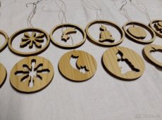 Vánoční dřevěné ozdoby - 4