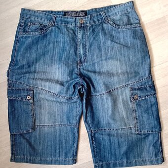 pánské 3/4rifle  3XL  zn, Blue jeans  98%ba - 4