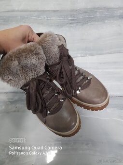 Kožené zimní boty Tamaris 37 - 4