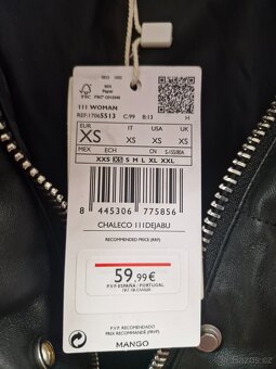 Luxusní koženková vesta MANGO - 4