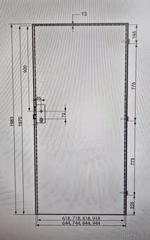 Dveře Voster 80L bílé - 4