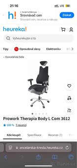 Zdravotní kancelářská židle Therapia Body - 4