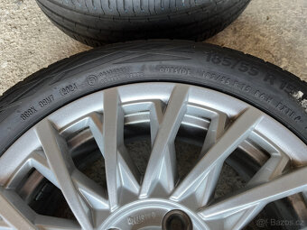 🛞 Nová sada ALU 15" Fiat 500 + Continental 185/55 R15 XL - 4