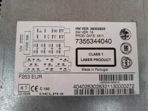 Originální autorádio Delphi F263 EUR pro vozy Fiat - 4