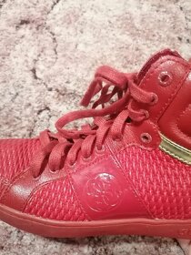 Červené kotníkové boty - 4