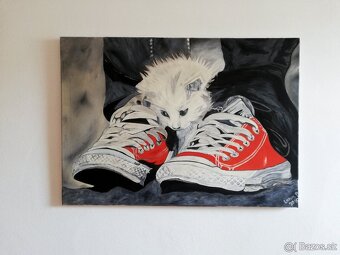 Ručně malovaný obraz – Olejomalba – Zvířata, domácí mazlíček - 4