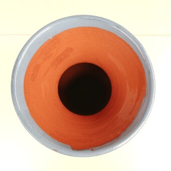 Retro keramická váza modrá mlhovina. - 4