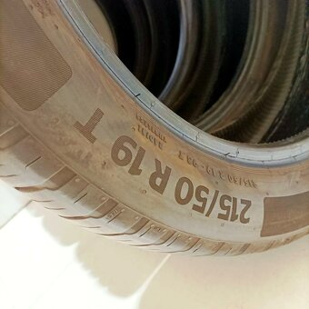 19" PNEU – 215/50/R19 – LETNÍ - značky CONTINENTAL - 4