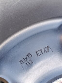 Plechová kola 5x112 R15 Škoda, VW, Seat, Audi - 4