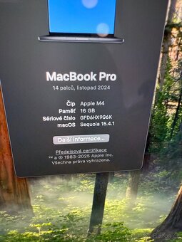 MacBook Pro m4 16gb ramm záruka jako nový - 4