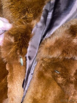 Krátký kabát kožich s límcem - 4