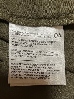 Letní šaty- C&A, zelené, černé - 4
