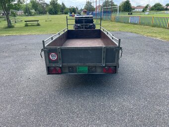 Bržděný přívěs HAPERT, 2000 kg, 130x300, nová stk - 4