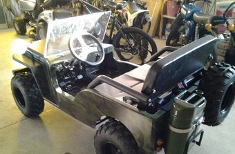 XTC JEEP WILLYS KINDERAUTO 150ccm 4TAKT MOTOR 2-SITZER AUTO - 4