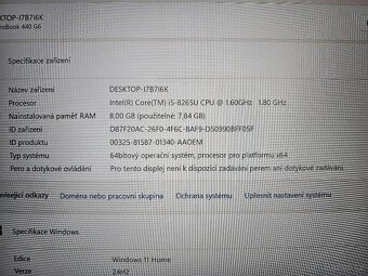 HP 440 G6 - 14" FullHD, i5 8265U, nové SSD - 4