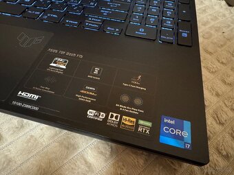 Herní notebook ASUS TUF RTX 3070 - 4