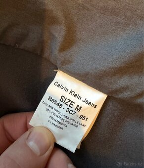 Pánský kabát Calvin Klein – tmavě modrý (M) - 4