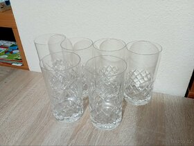 Skleničky broušené sklo - 4