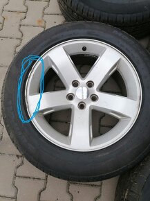 Alu kola 18” Dodge Challenger originální + letní pneu zánovn - 4