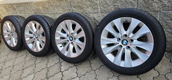 Originál alu BMW 5 E60 5x120 225/50 R17 letní - 4