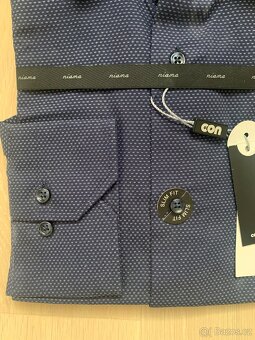 Pánská košile XL dlouhý rukáv slim fit - 4