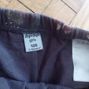 4x zateplené legíny 122/128 (dvojčata) - 4