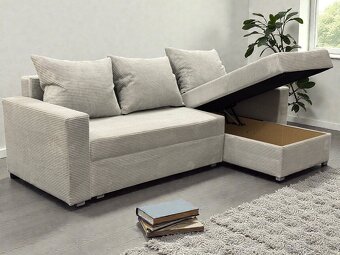 Nová rozkládací sedačka 240x146 Šedá - 4