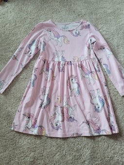 Dívčí šatky 128 - jednorožec/srdíčka - 4