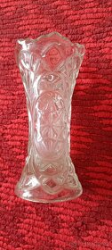 Váza české, starožitné broušené sklo - 4