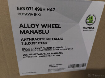 Originál alu Manaslu 19" na Škoda Octavia IV. NOVÉ 4ks - 4