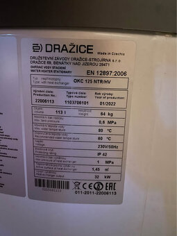 Bojler Dražice OKC 125 NTR/HV - 4