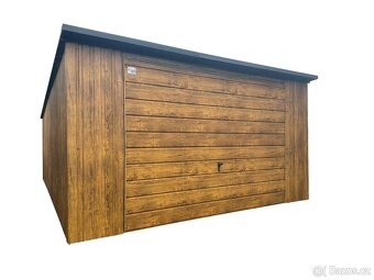 Plechová garáž 4x6m. - 4
