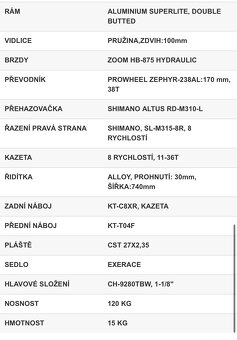 Horské kolo Leader Fox 27,5 NOVÉ - 4