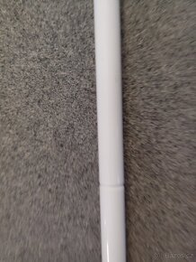 Teleskopický věšák, stojan na oblečení bílý kovový - 4