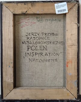 Obraz Jerzy Przybyl - Katowice, olej na plátně rok 1977 - 4