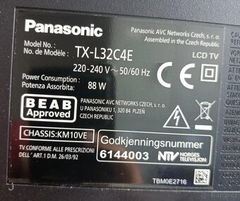 Prodám Televizi Panasonic TX-L32C4E - 4