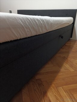 Boxspring postel s úložným prostorem - 4