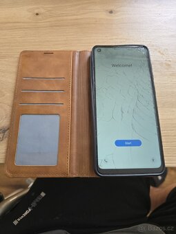 SAMSUNG A21s modrý (prasklý displej) + kryt - 4