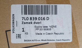 Nový originální zámek PZ dveří Octavia 2, výroba ČR - 4