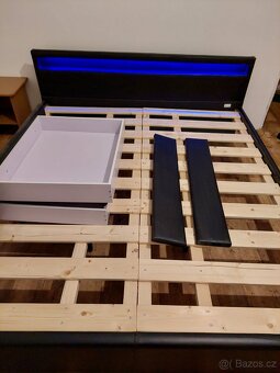 RGB led postel 180x200 cm - 4