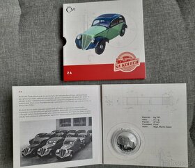 Stříbrná mince Z 6 - série "Na kolech " - 4